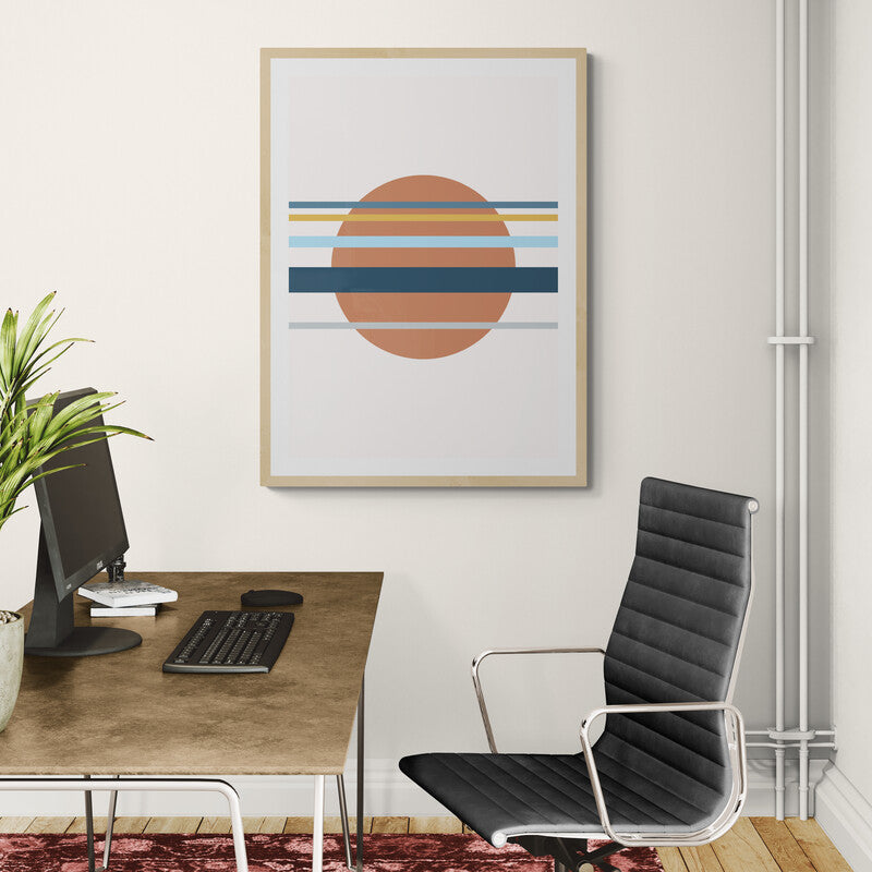 Asa no Sō – White Minimalist Canvas Wall Art | Konseputo [Frameless]