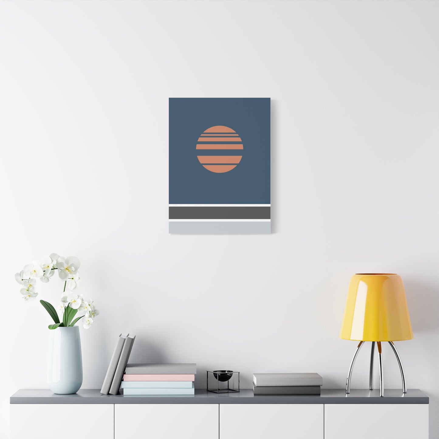 Akebono – Blue - Canvas Print [Framed]