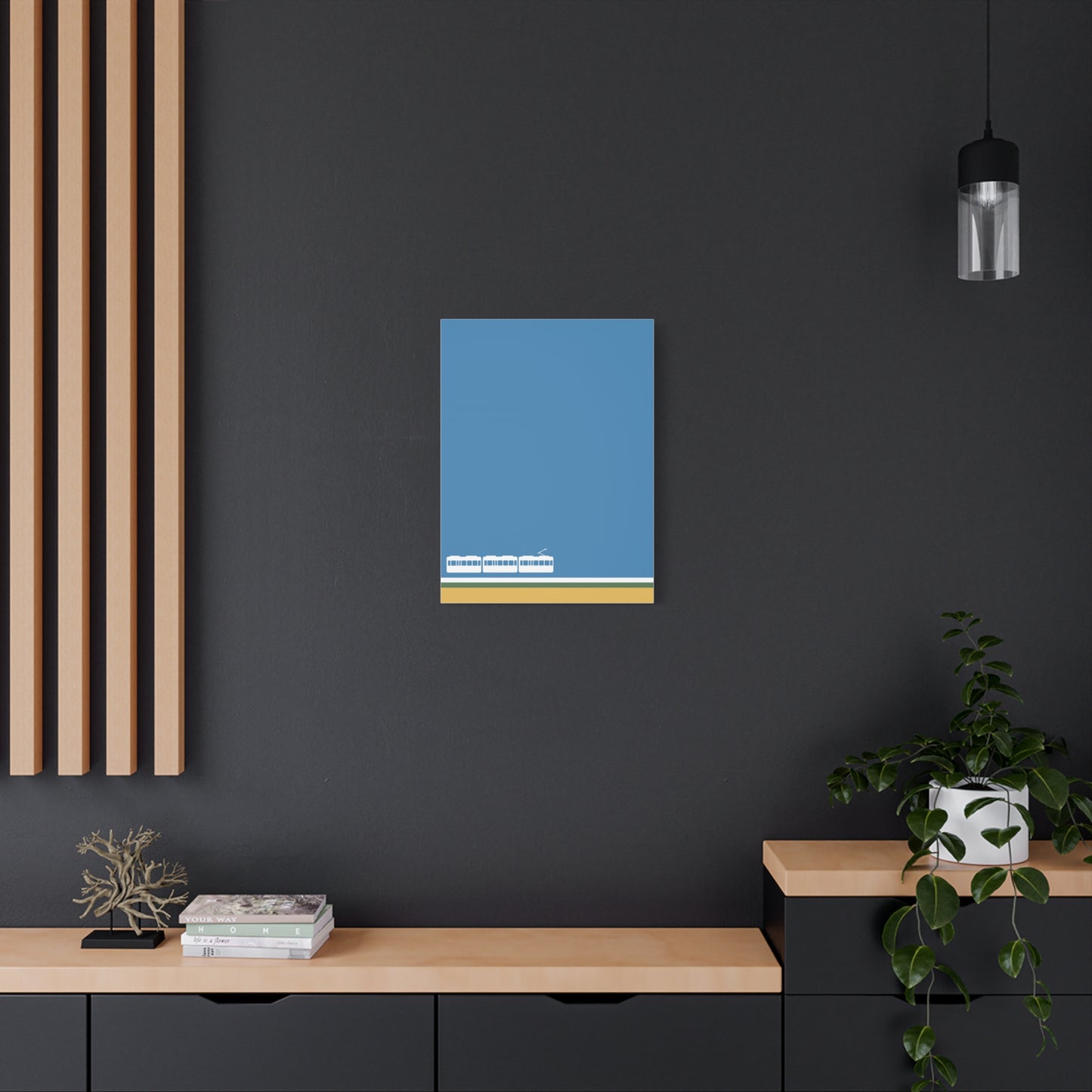 Green Line - Canvas Print [Framed]