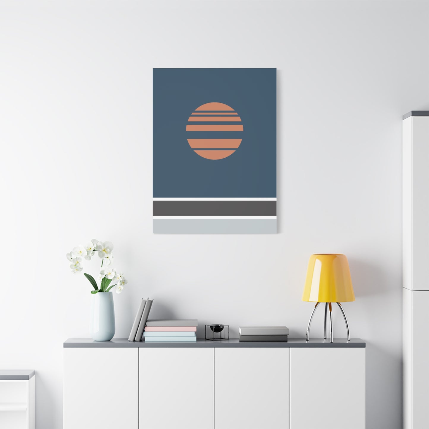 Akebono – Blue - Canvas Print [Framed]