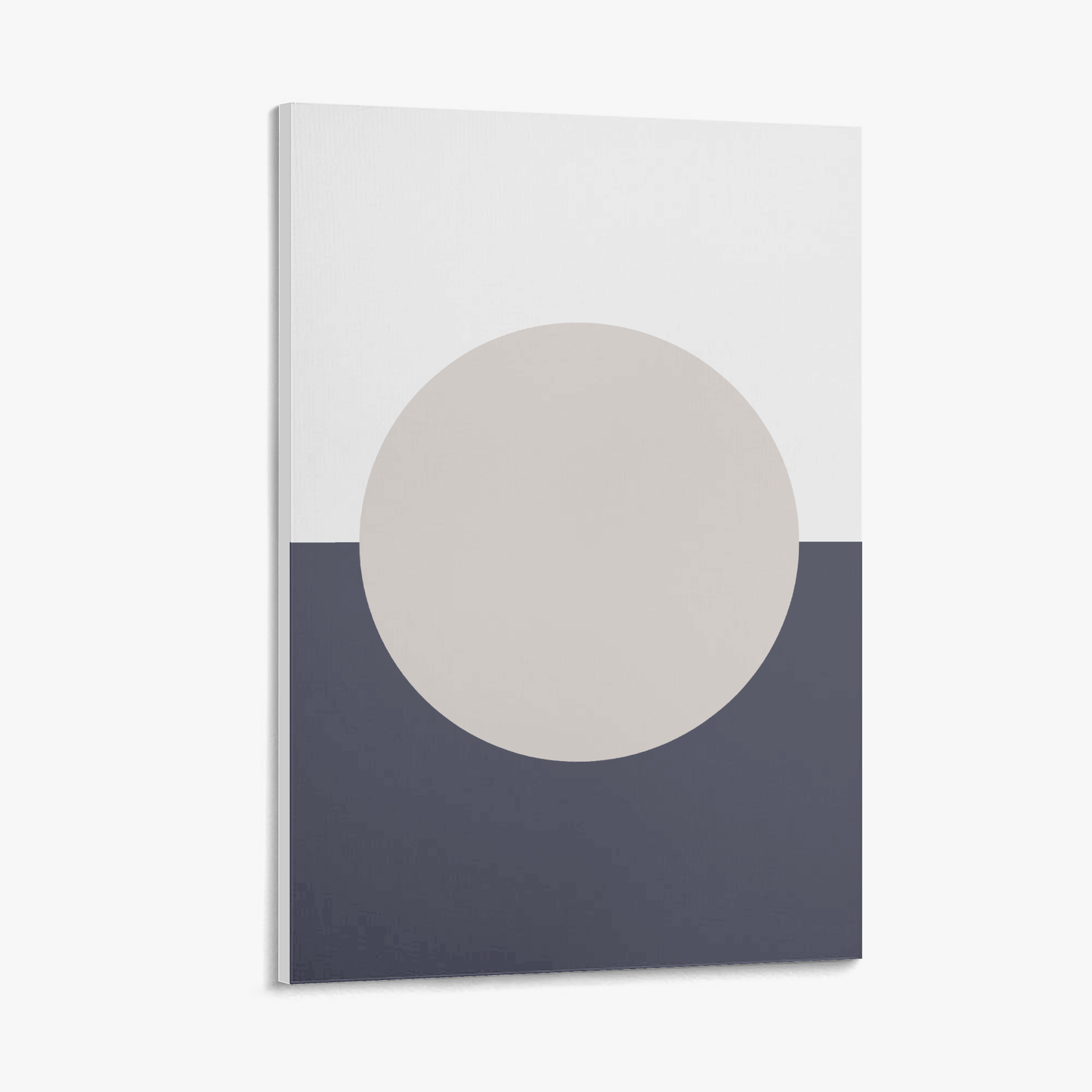 Tsuki Yoru – Minimalist Moon Canvas Wall Art | Konseputo [Frameless]