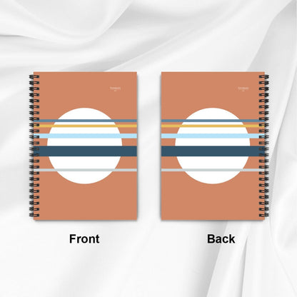 Asa no Sō – Minimalist Red Spiral Notebook