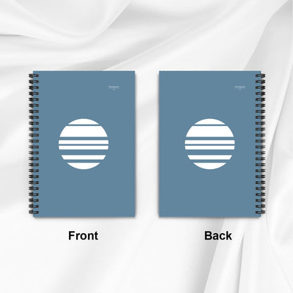 Aoi Tsuki – Blue Moon Minimalist Spiral Notebook
