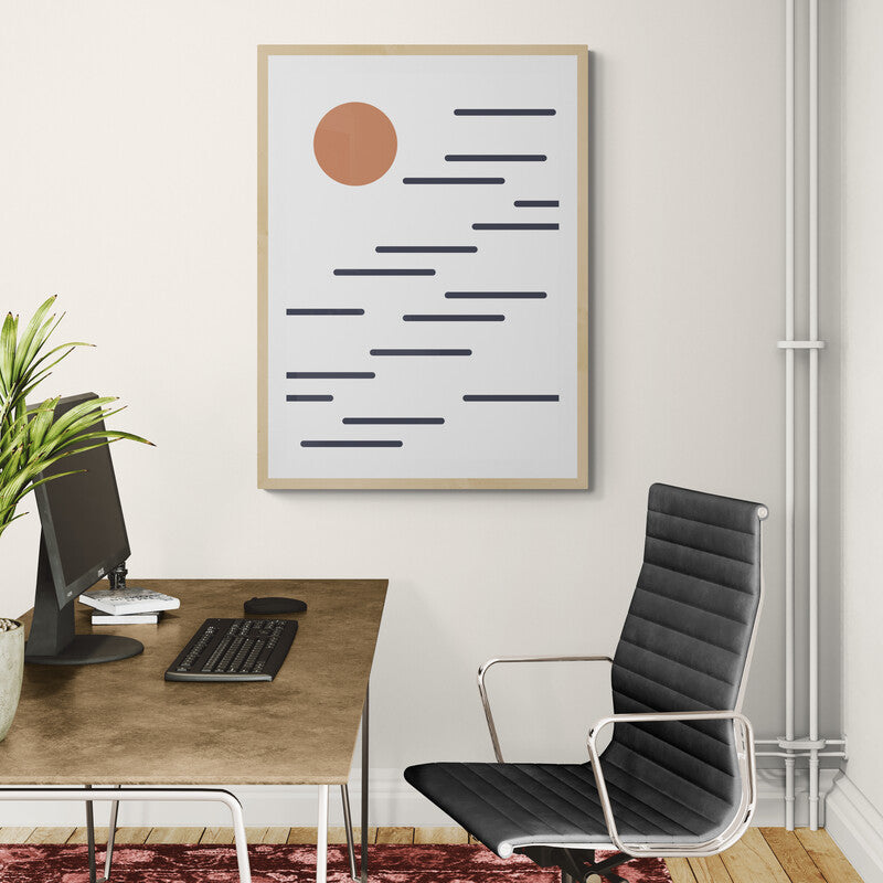 Kumo – Minimalist Japanese Cloud Canvas Wall Art | Konseputo [Frameless]