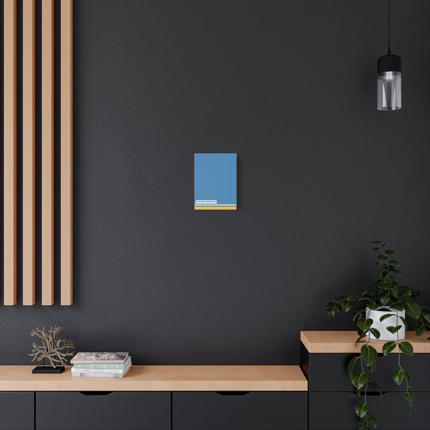 Green Line - Canvas Print [Framed]