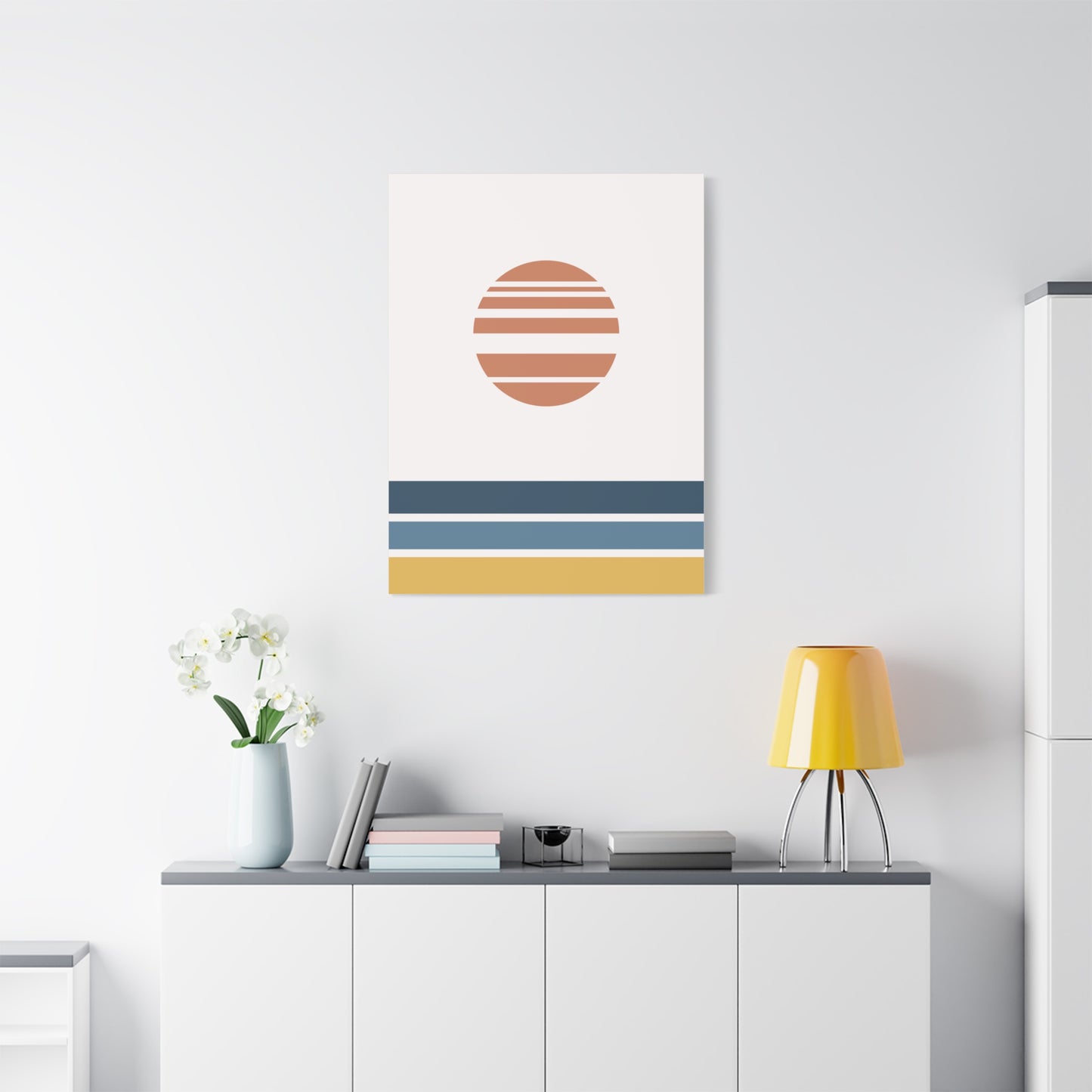 Akebono – White - Canvas Print [Framed]