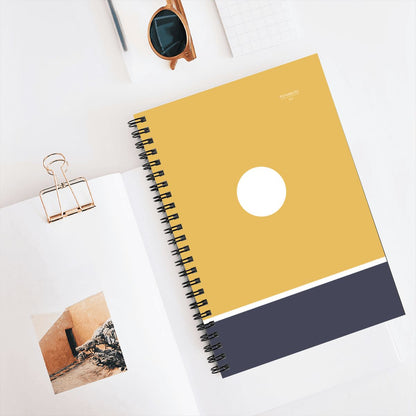 Kiiro Hikari – Minimalist Sunrise Spiral Notebook