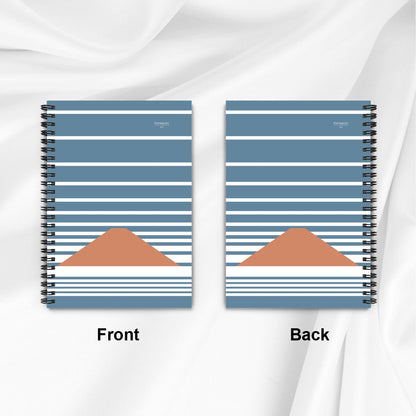Fuji Clouds – Minimalist Mount Fuji Spiral Notebook