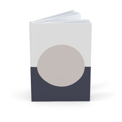Notebook with a circular design on a white background