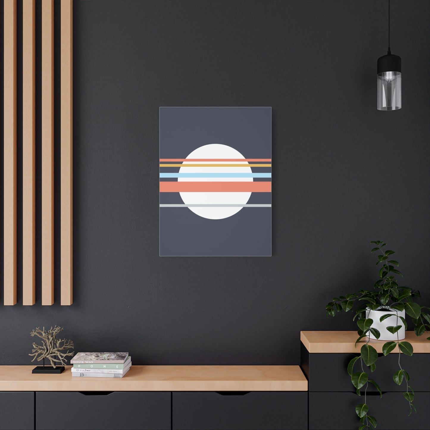 Asa no Sō - Blue - Canvas Print [Framed]