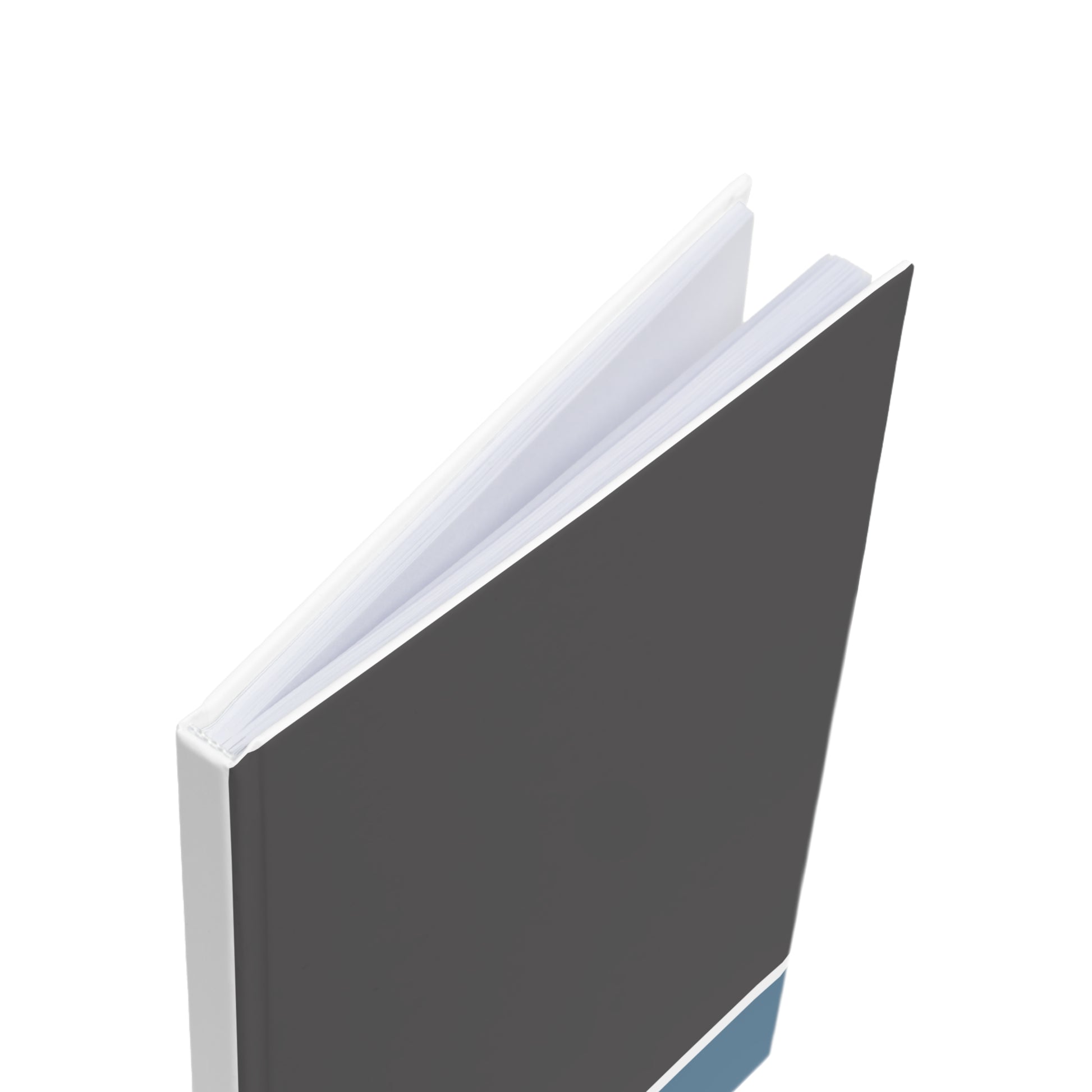 Gray book on a white background