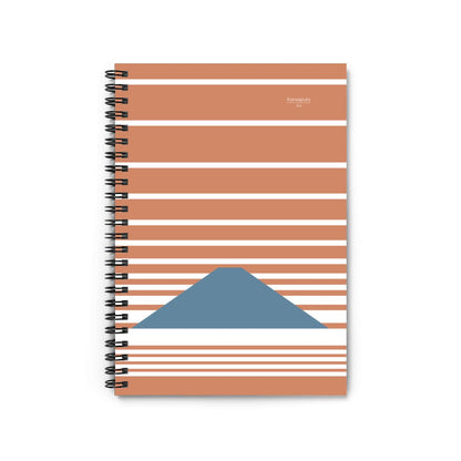 Fuji Clouds – Red Minimalist Mount Fuji Spiral Notebook