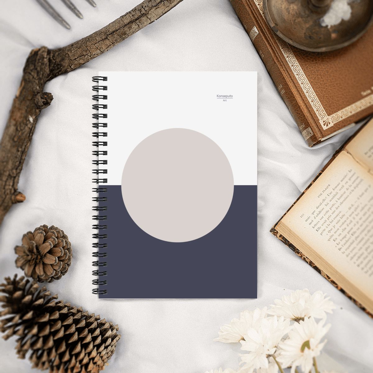Tsuki Yoru – Moonlit Night Japanese Spiral Notebook