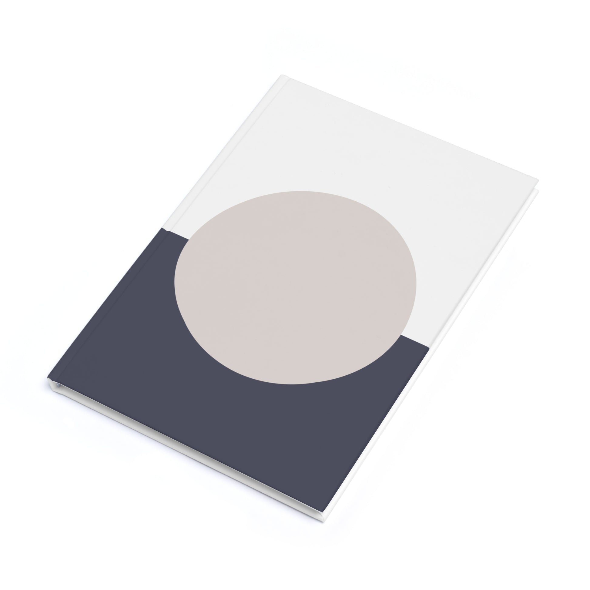 Notebook with a geometric design on a white background
