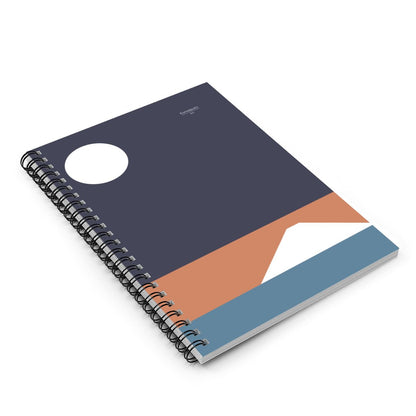 Fuji Yoru – Minimalist Mount Fuji Spiral Notebook