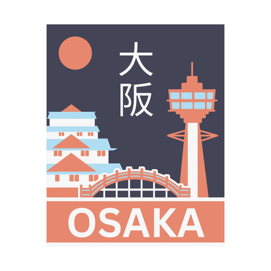 Osaka Nights – Matte Vertical Poster