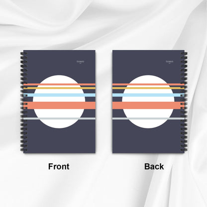 Asa no Sō – Minimalist Blue Spiral Notebook