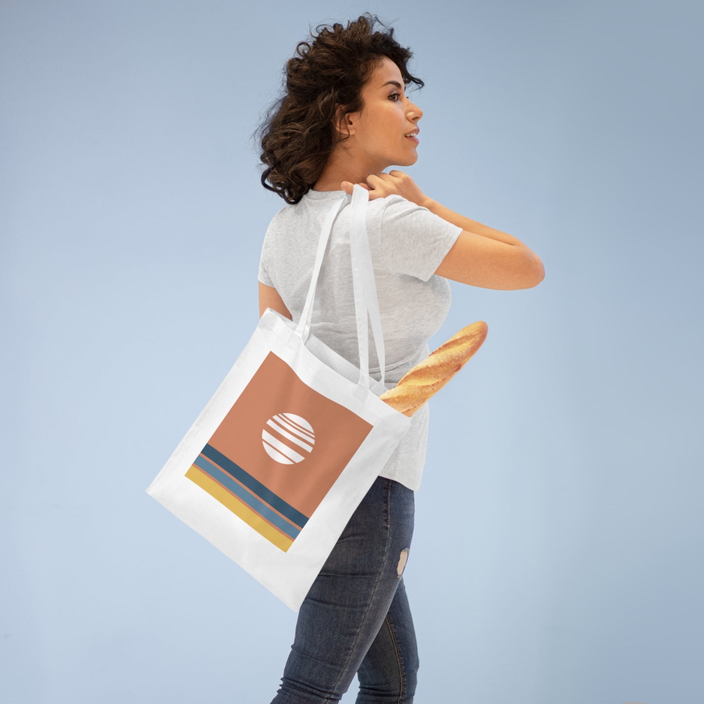 Akebono Red Tote Bag – Minimalist Japanese Canvas Bag