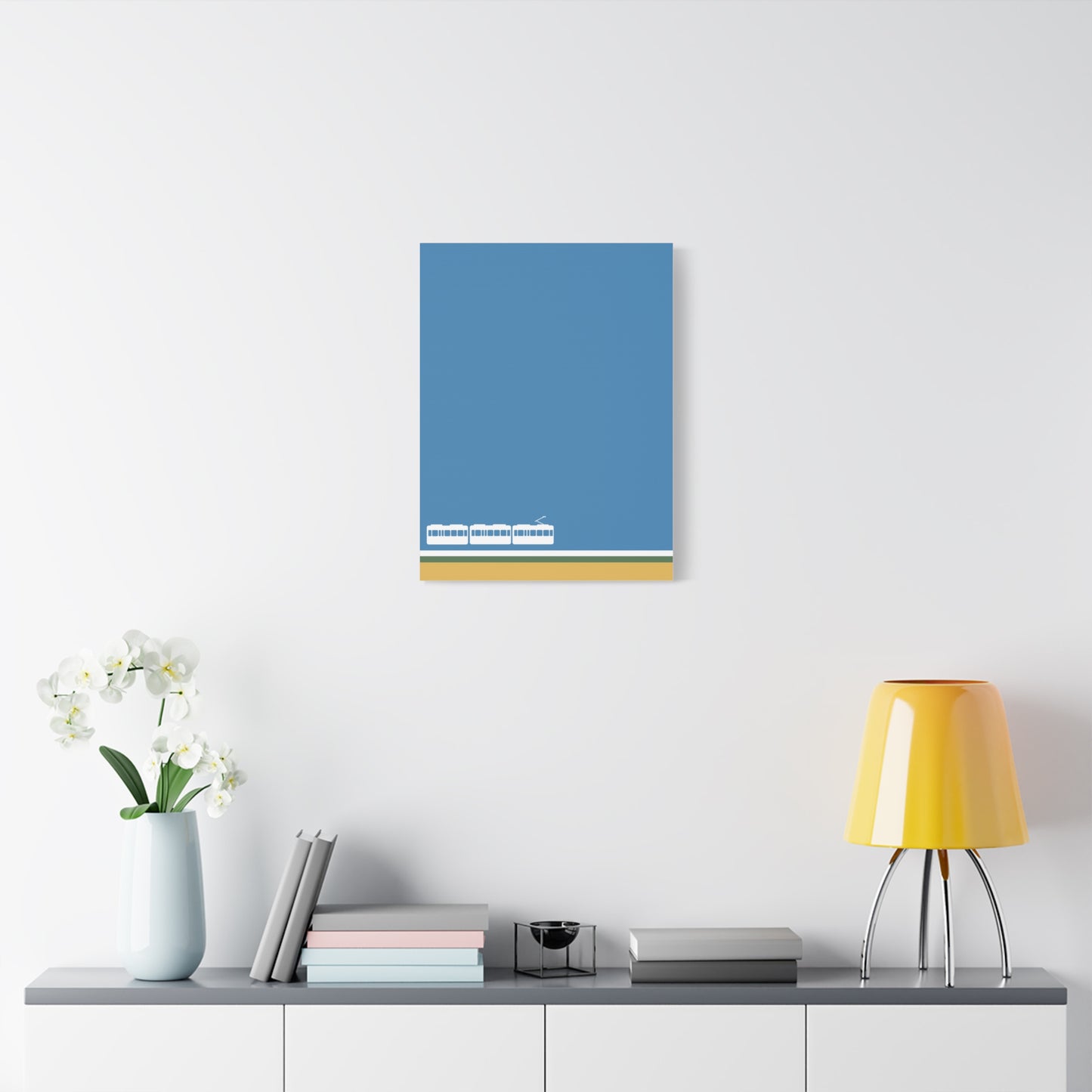 Green Line - Canvas Print [Framed]