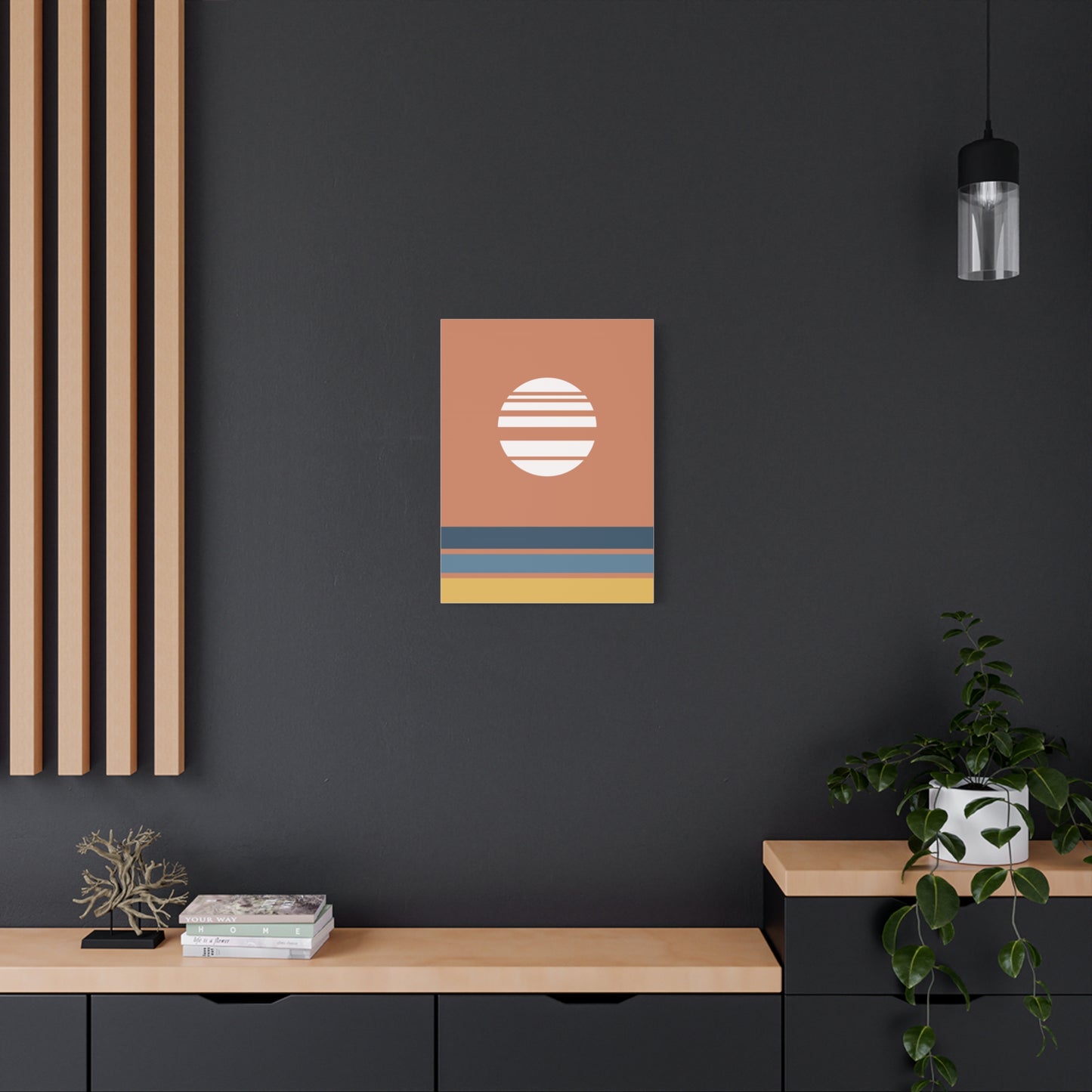 Akebono – Red - Canvas Print [Framed]