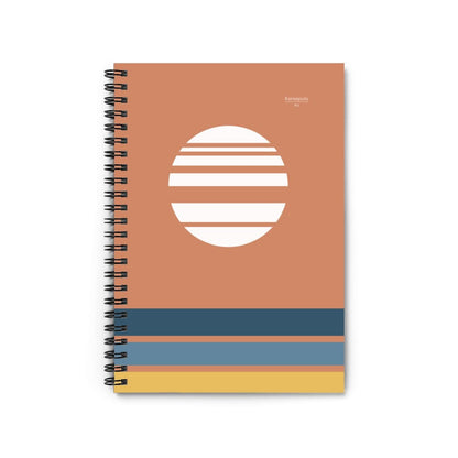 Akebono – Red Minimalist Spiral Notebook