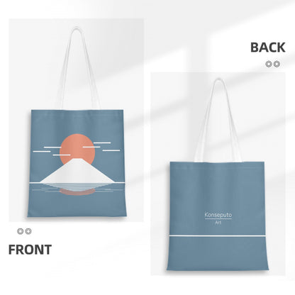 Fuji Reflections Tote Bag – Minimalist Mt Fuji Design