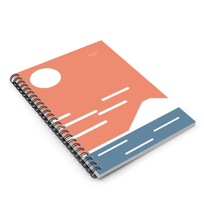 Fuji San Rise Spiral Notebook – Minimalist Japanese Design
