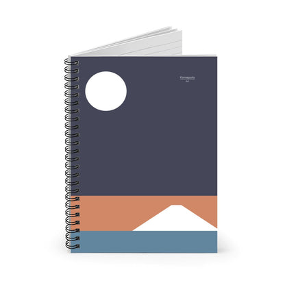 Fuji Yoru – Minimalist Mount Fuji Spiral Notebook