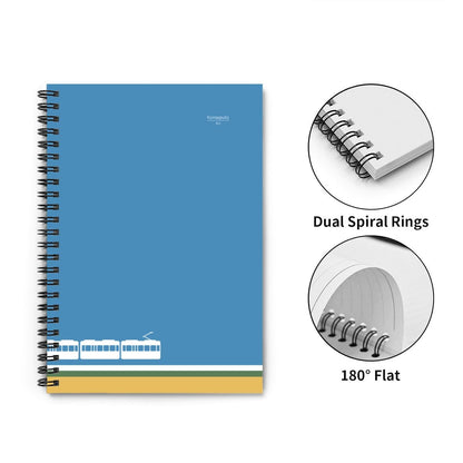 Green Line – Kamakura Coast Minimalist Spiral Notebook