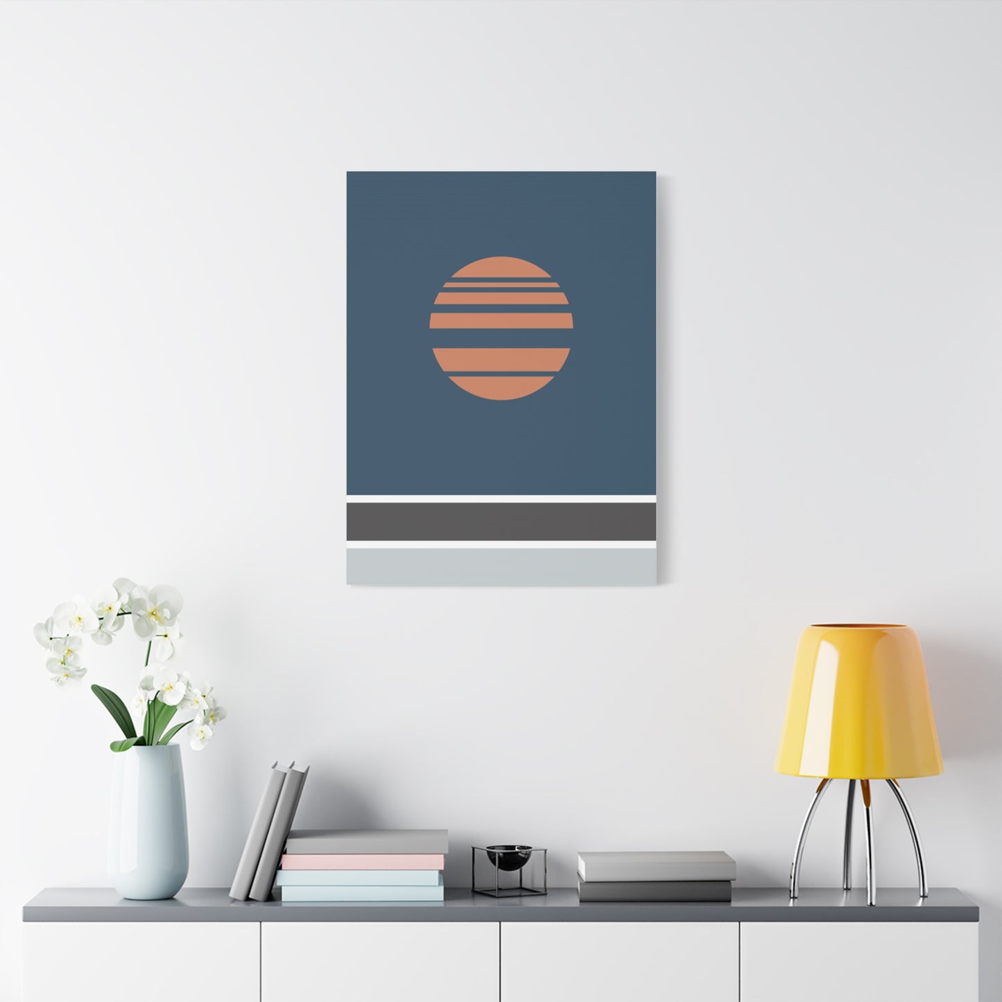 Akebono – Blue - Canvas Print [Framed]