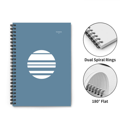 Aoi Tsuki – Blue Moon Minimalist Spiral Notebook