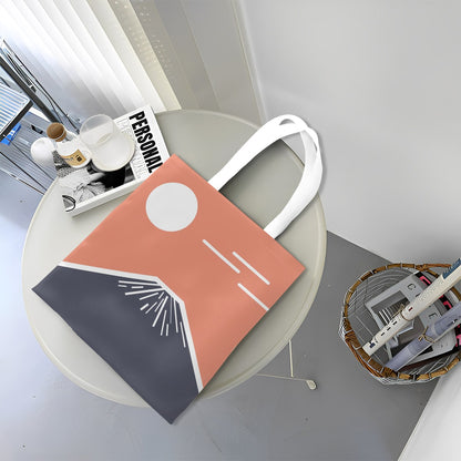 Fuji San Akebono Tote Bag – Minimalist Dawn Canvas | Konseputo Art