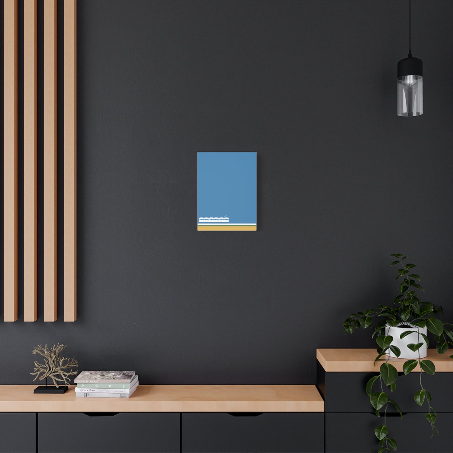 Green Line - Canvas Print [Framed]