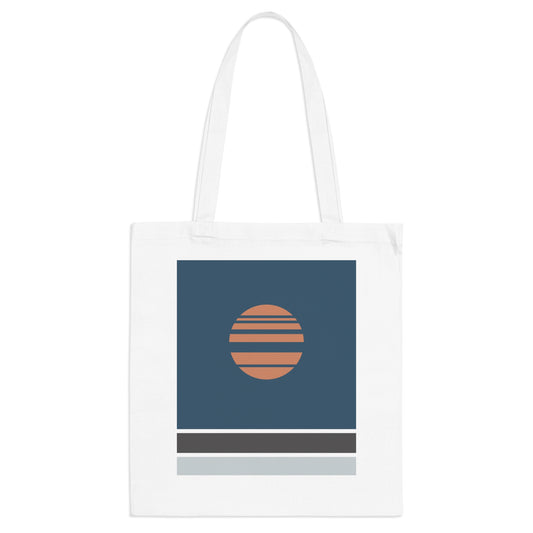 Akebono Blue Tote Bag – Minimalist Japanese Canvas Bag