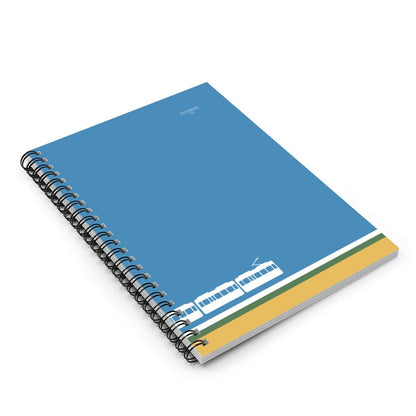 Green Line – Kamakura Coast Minimalist Spiral Notebook