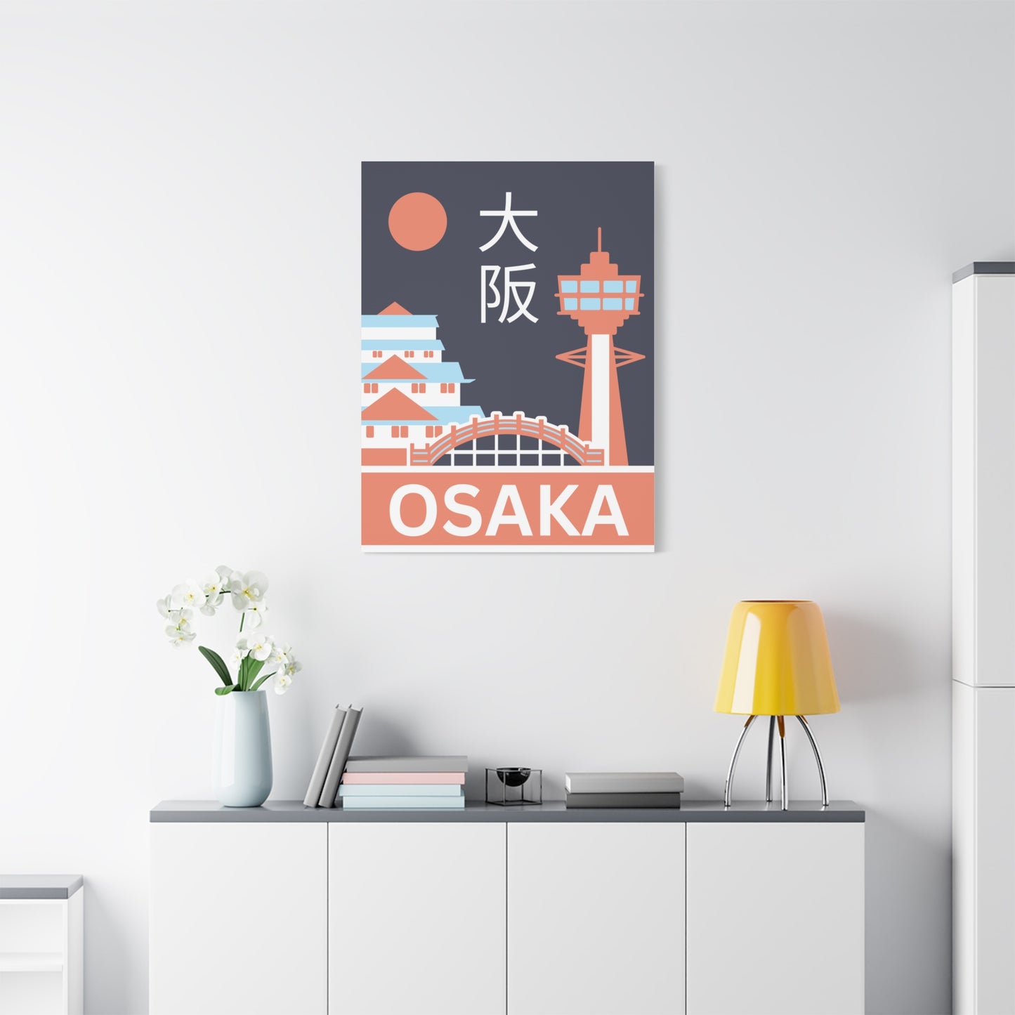 Osaka Nights - Canvas Print [Framed]