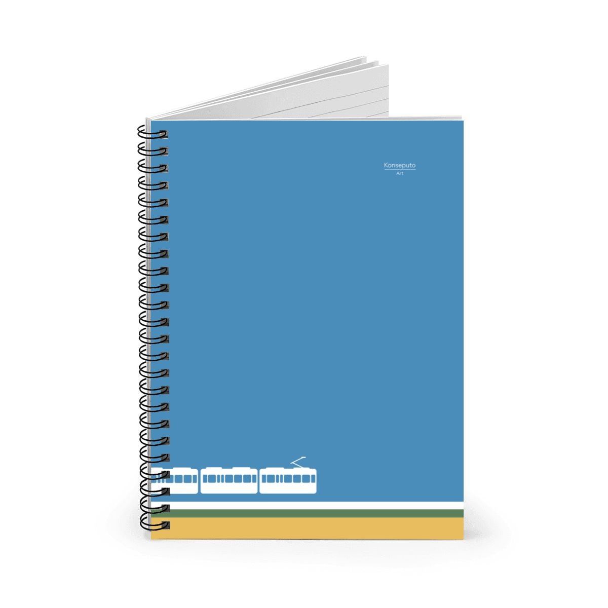 Green Line – Kamakura Coast Minimalist Spiral Notebook