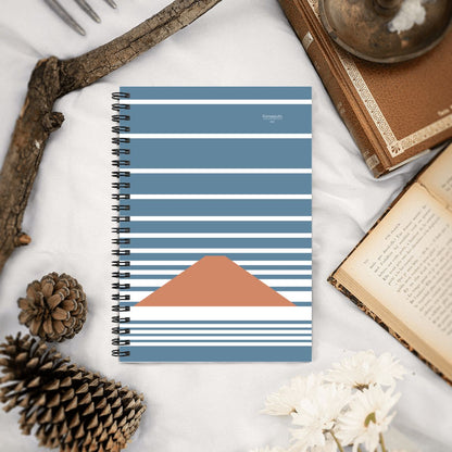 Fuji Clouds – Minimalist Mount Fuji Spiral Notebook