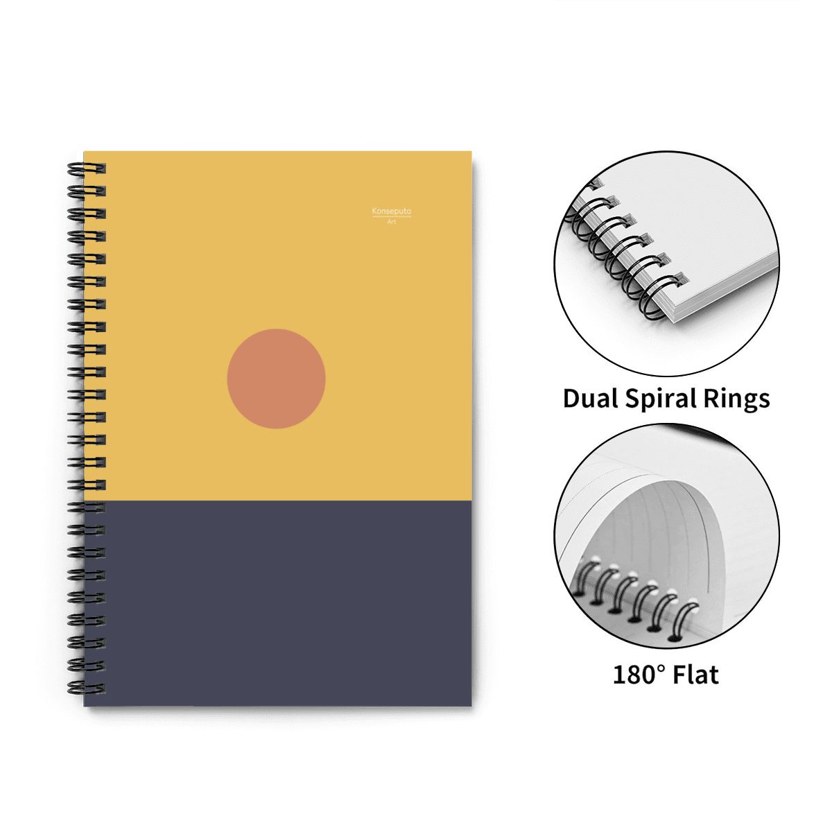 Yuuyake – Sunset Minimalist Spiral Notebook
