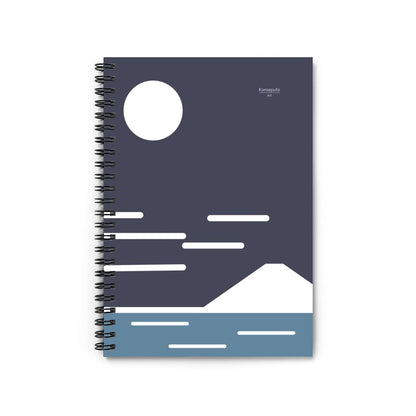 Fuji San Moonrise – Mount Fuji Spiral Notebook
