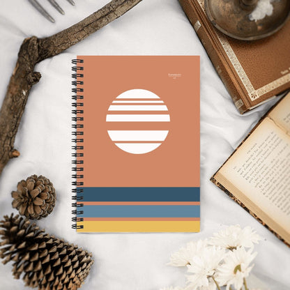 Akebono – Red Minimalist Spiral Notebook