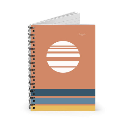 Akebono – Red Minimalist Spiral Notebook