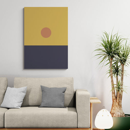 Yuuyake – Japanese Sunset Minimalist Canvas Wall Art | Konseputo [Frameless]
