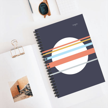 Asa no Sō – Minimalist Blue Spiral Notebook