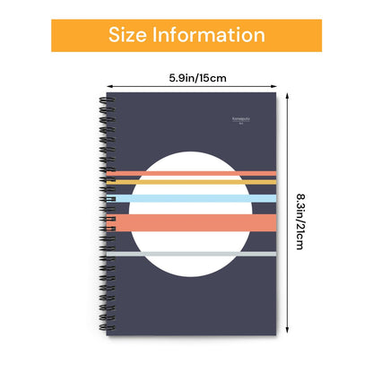 Asa no Sō – Minimalist Blue Spiral Notebook