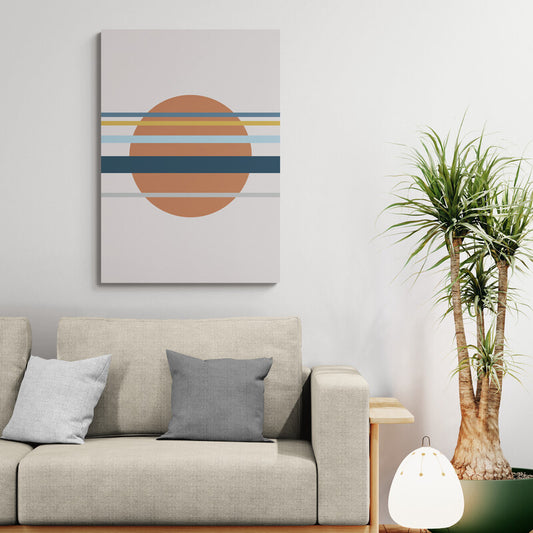 Asa no Sō – White Minimalist Canvas Wall Art | Konseputo [Frameless]