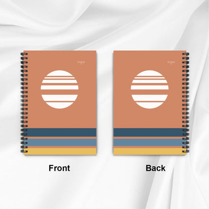 Akebono – Red Minimalist Spiral Notebook