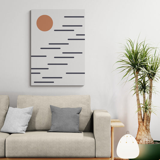 Kumo – Minimalist Japanese Cloud Canvas Wall Art | Konseputo [Frameless]