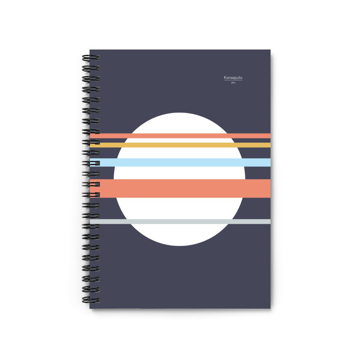 Asa no Sō – Minimalist Blue Spiral Notebook