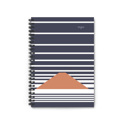 Fuji Clouds – Blue Minimalist Mount Fuji Spiral Notebook
